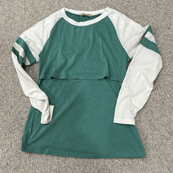 Nursing Shirt; Raglan Sleeve (long sleeve) - Picture 5 of 5